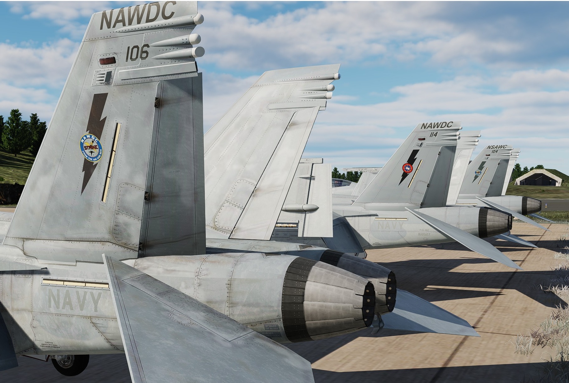 NAWDC & NSAWC Pack for CJS Super Hornet Mod