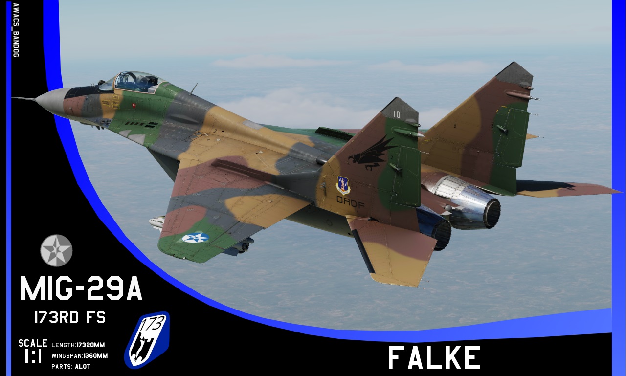 Ace Combat - 173rd Fighter Squadron 'Falke', North Osea Air National Guard MiG-29A