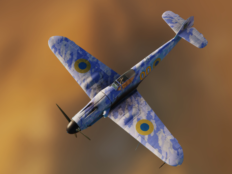 BF-109 K-4 Ukranian Winter Camouflage (Fictional)