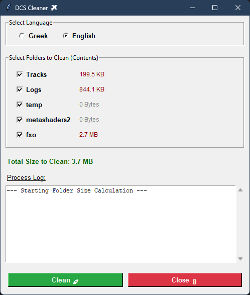 CLEAR TRASH UTILITY for DCS v.1.2