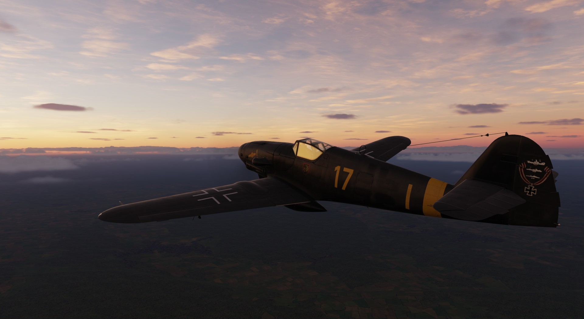 Bf-109 III./JG300 Yellow 17 flown by Gerhard Stamp