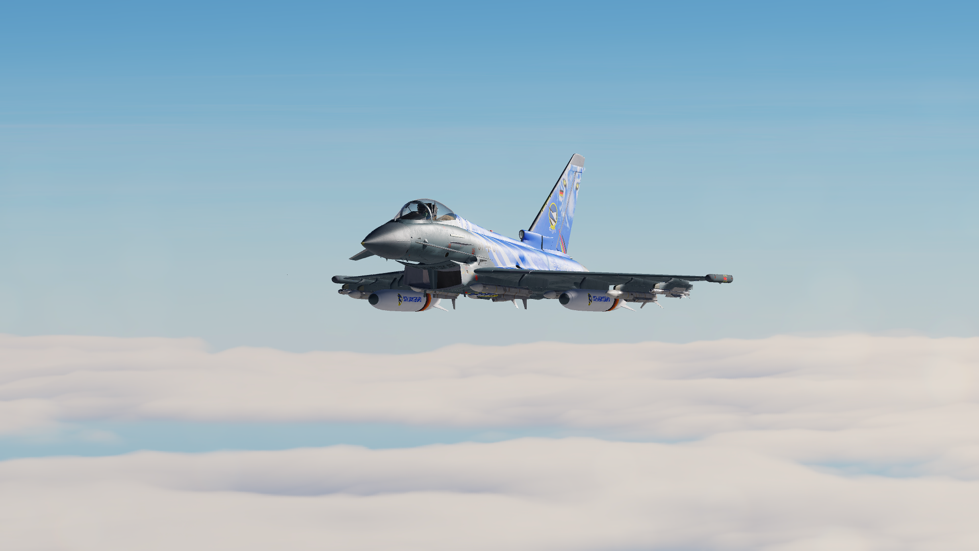 Eurofighter Typhoon Luftwaffe TaktLwG 74 The Bavarian Tiger (60 Year Anniversary)