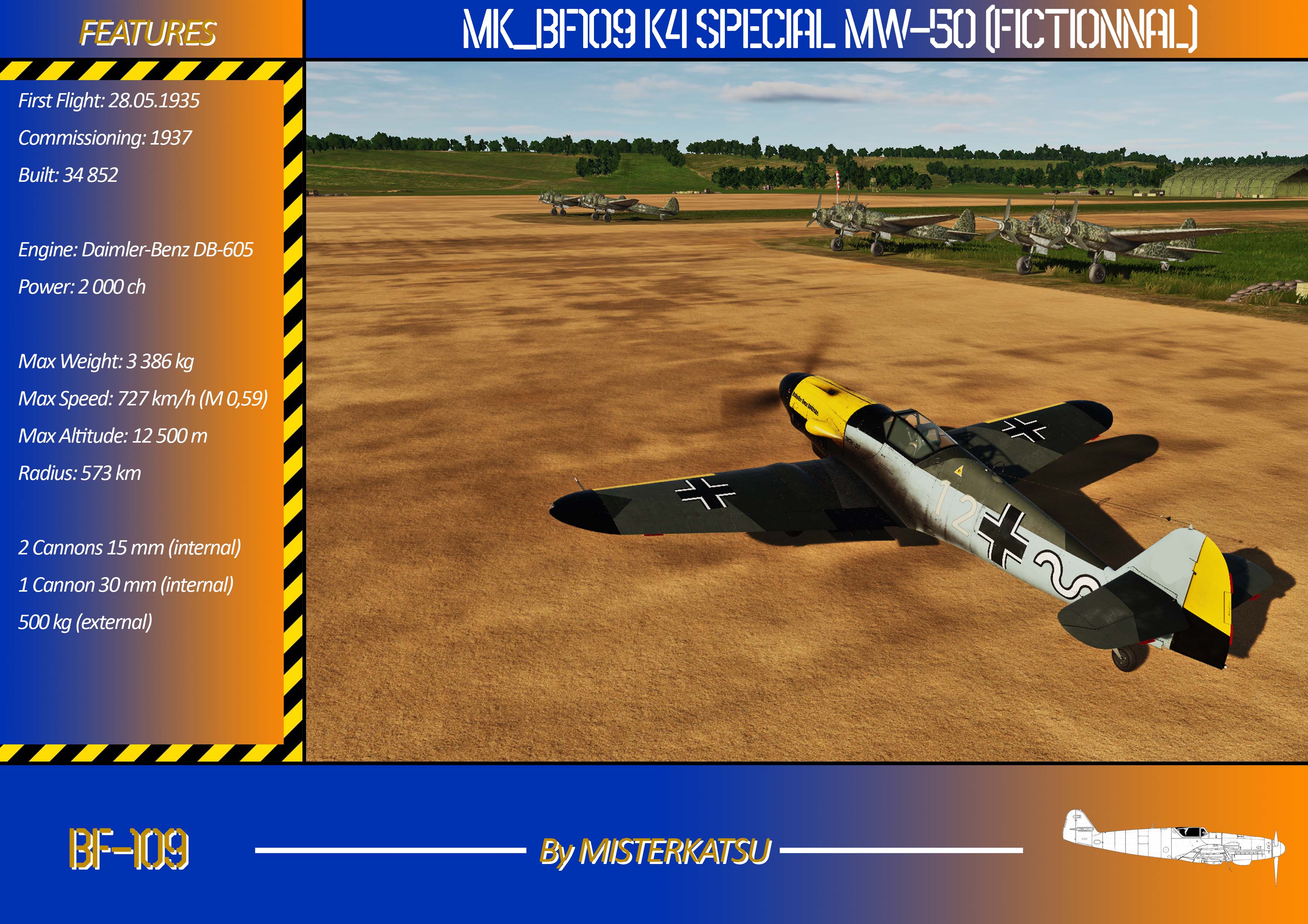 BF109K4 SPECIAL MW-50 (fictionnal)