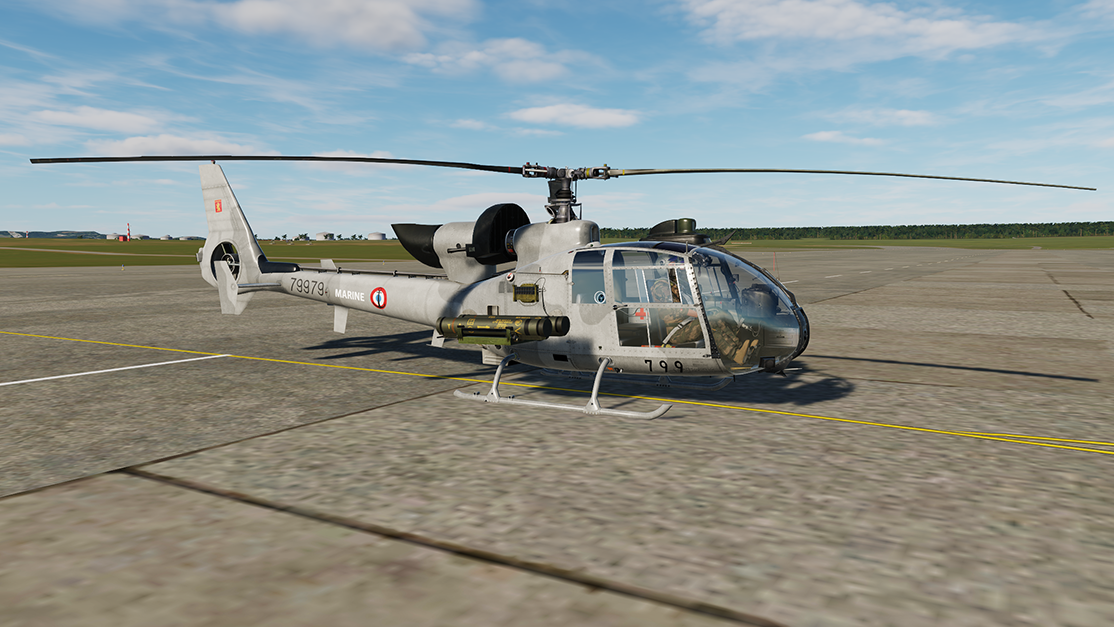 French Navy Gazelle fictional livery