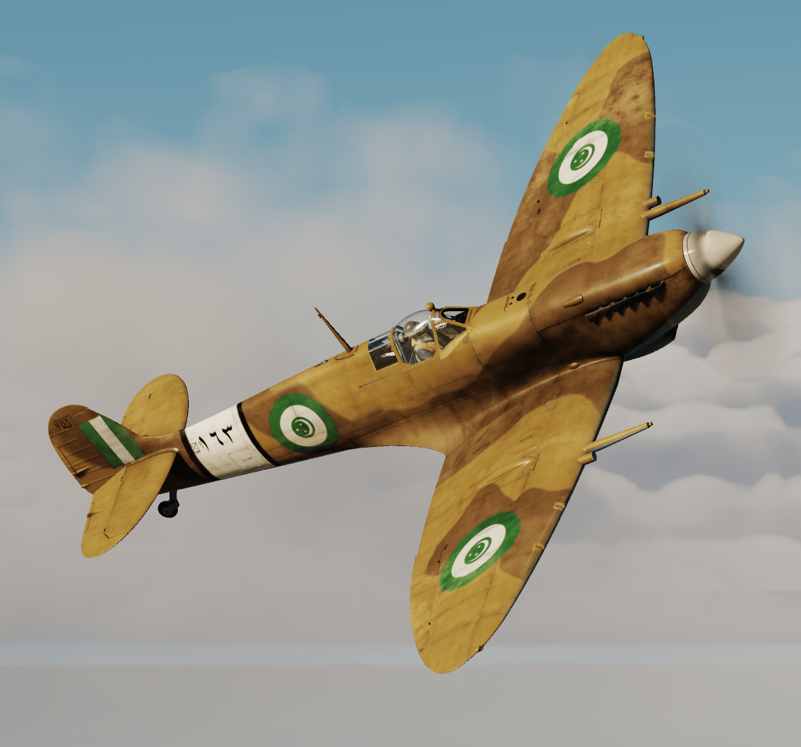 Egyptian Air Force Spitfire Mk IX - Camo