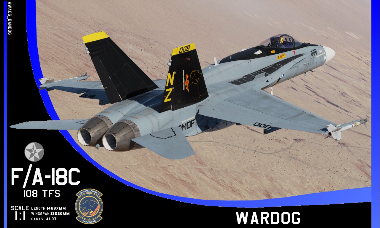 Ace Combat - 108th TFS "Wardog" Squadron F/A-18 Legacy Livery