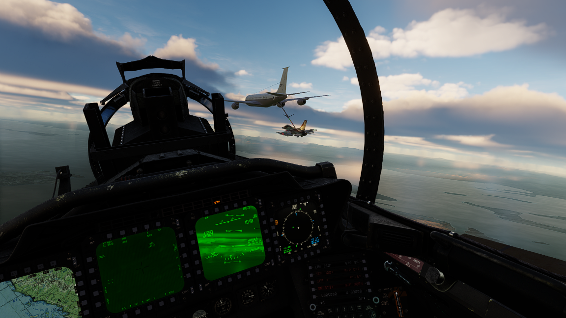 F-15E Houthi Port Strike 600 Mile Mission with AAR Sinai Map with voiceovers