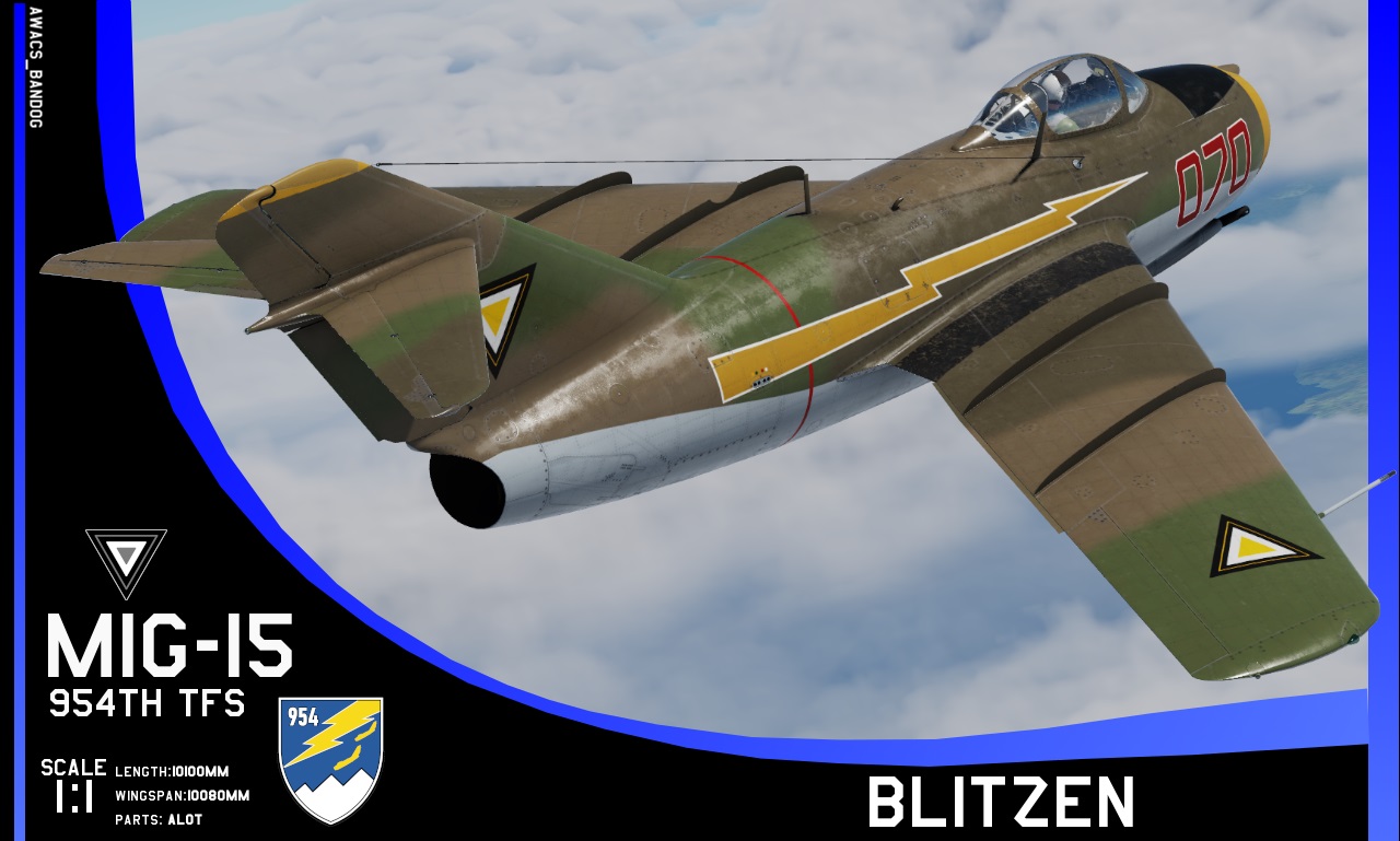 Ace Combat - Belkan Air Force 954th Fighter Squadron ‘Blitzen’ MIG-15