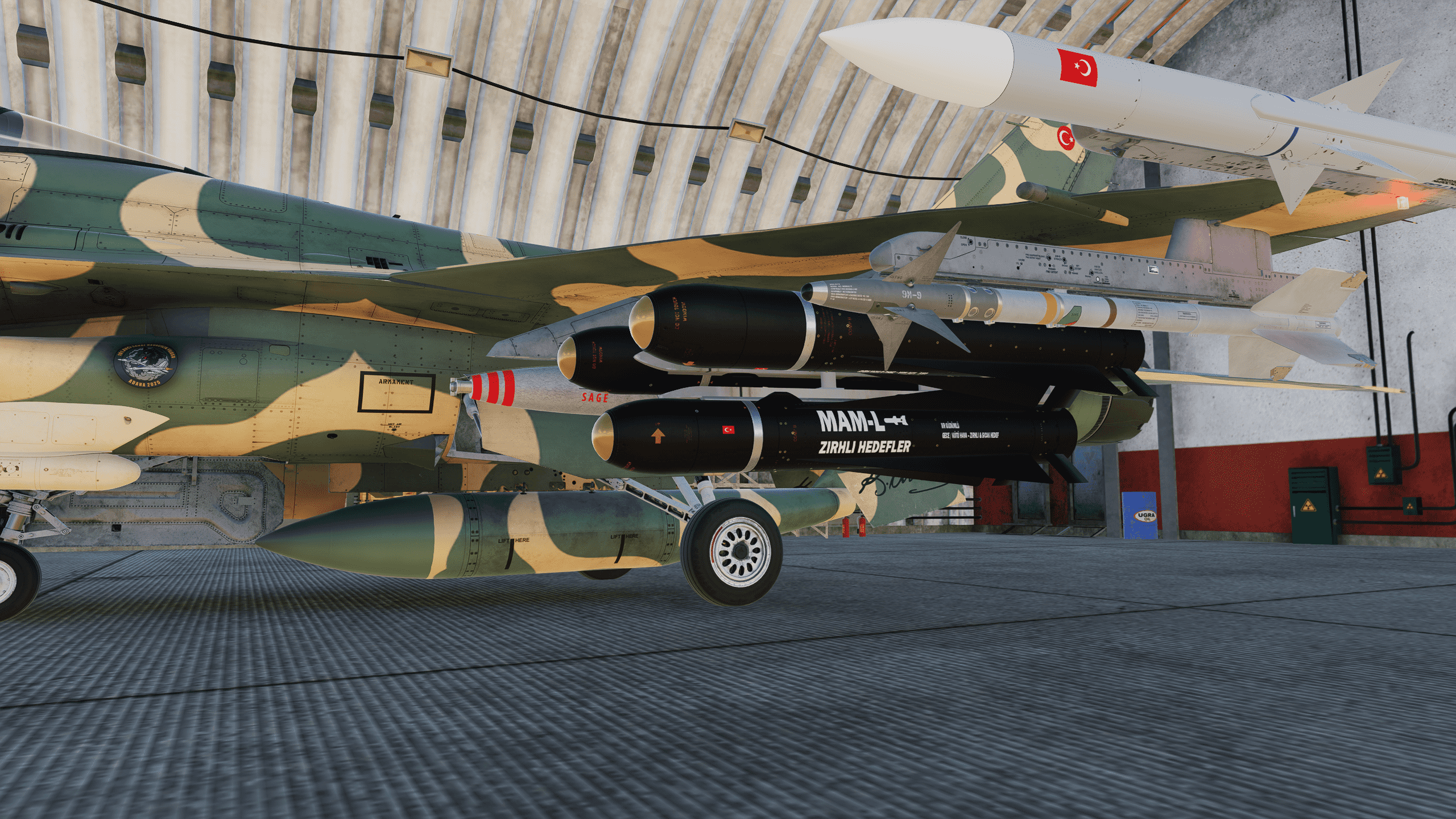 TuAF F-16C | Çöl Tilkisi | Yerli Mühimmat Envanteri