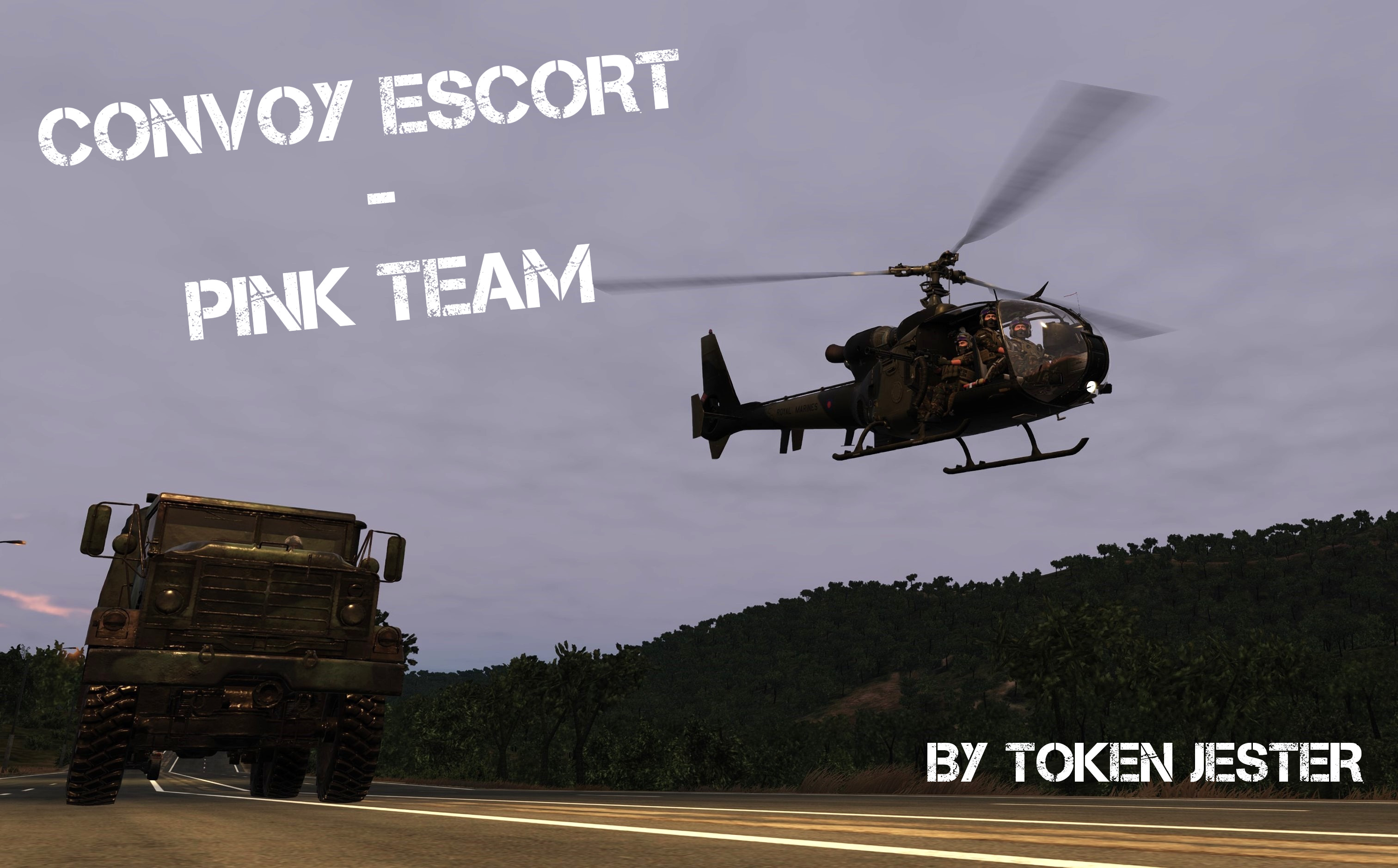 Convoy Escort - Pink Team (Gazelle + Hind Co-Op Multiplayer Mission)