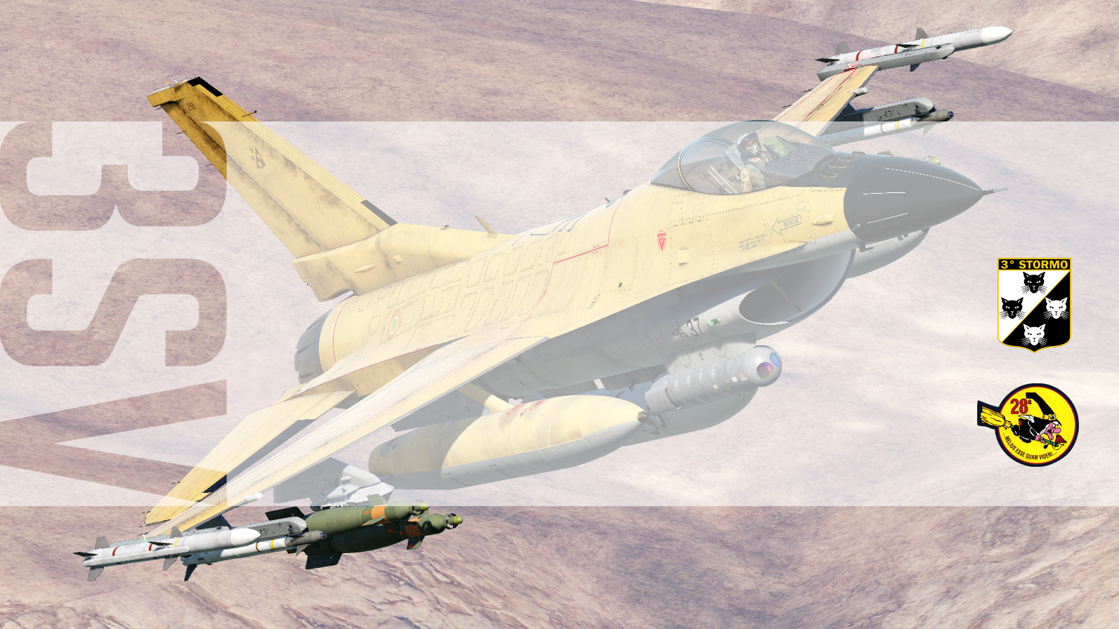 F-16C "DESERT" AMI 3° Stormo 28° Gruppo (Fictional) 3.0 UPDATED RoughMet