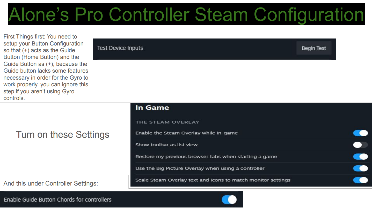 alone's Pro Controller Steam Configuration