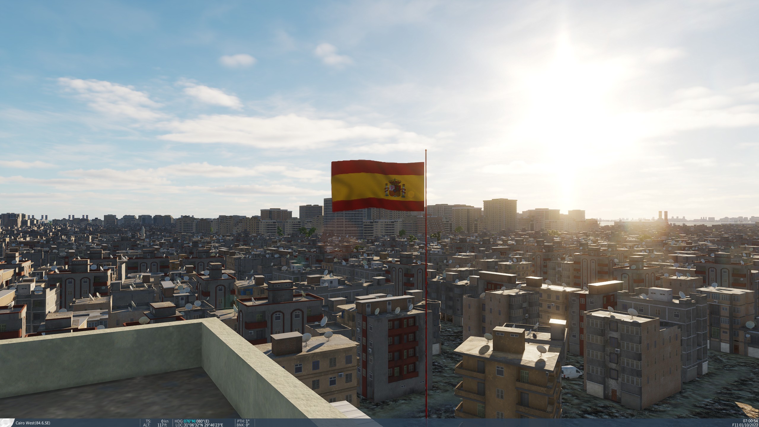 Spain Flagpole