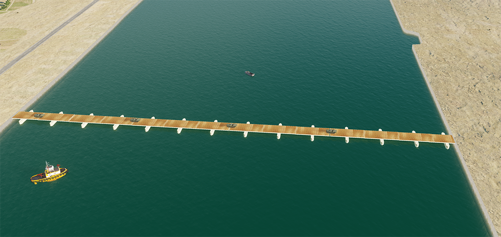 Suez Canal Pontoon Bridge