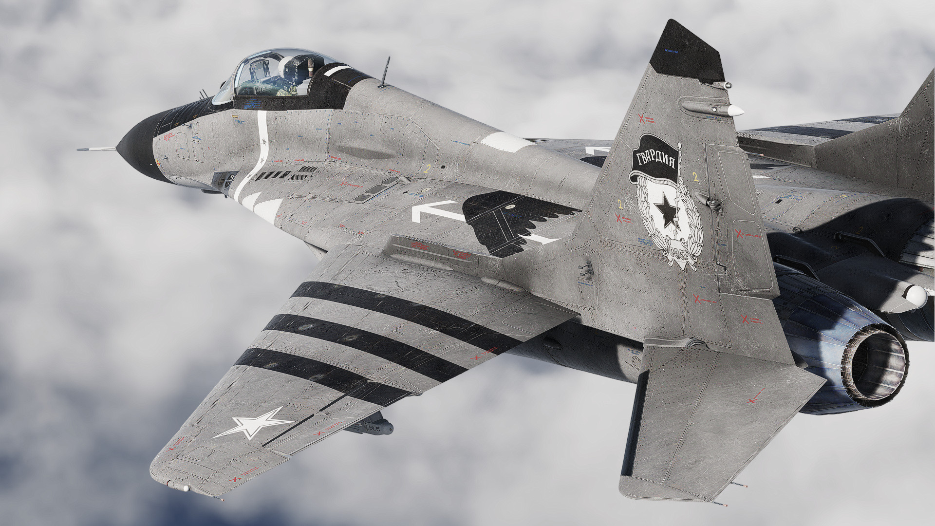 MiG-29A Grayscale Modernized [Fictional]