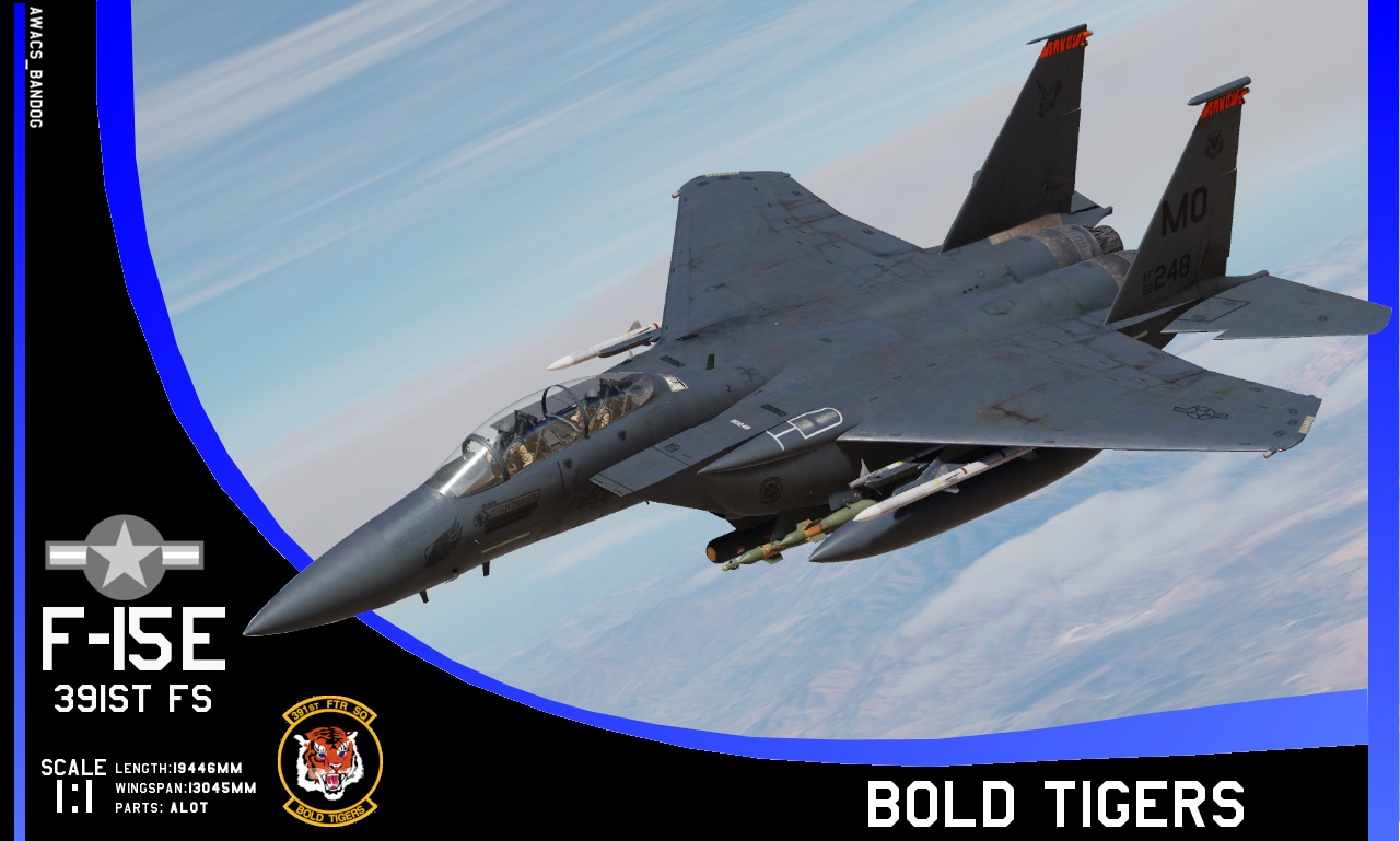 391st Fighter Squadron "Bold Tigers" F-15E "Nighthawk" 90-248