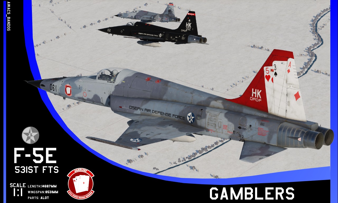 Ace Combat - 531st Fighter Training Squadron "Gamblers" F-5E