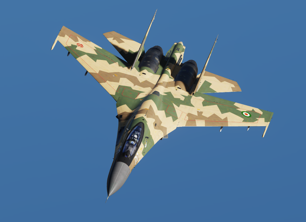Iranian Air Force Desert-Fractal Su-27 (Fictional)
