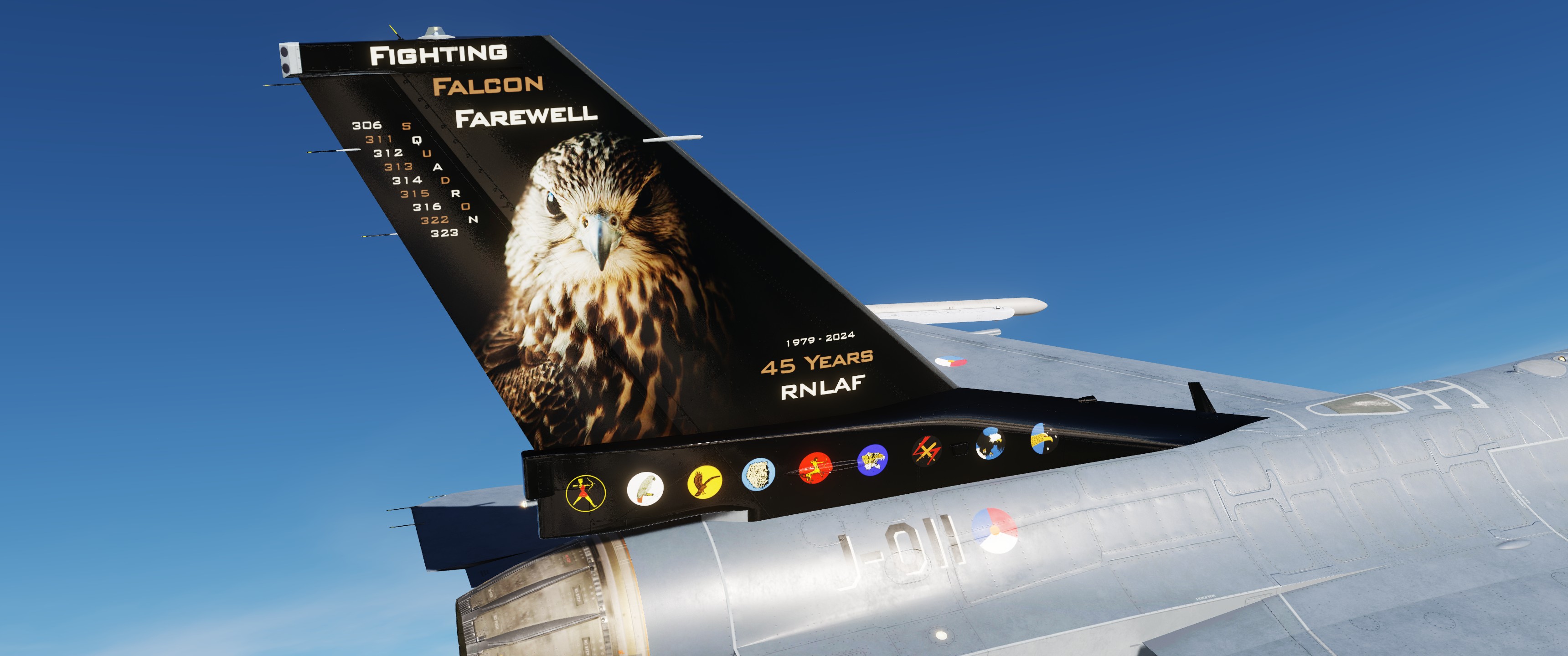 F-16C(AM) RNLAF F16 Farewell Tail ( fictional J-011 )