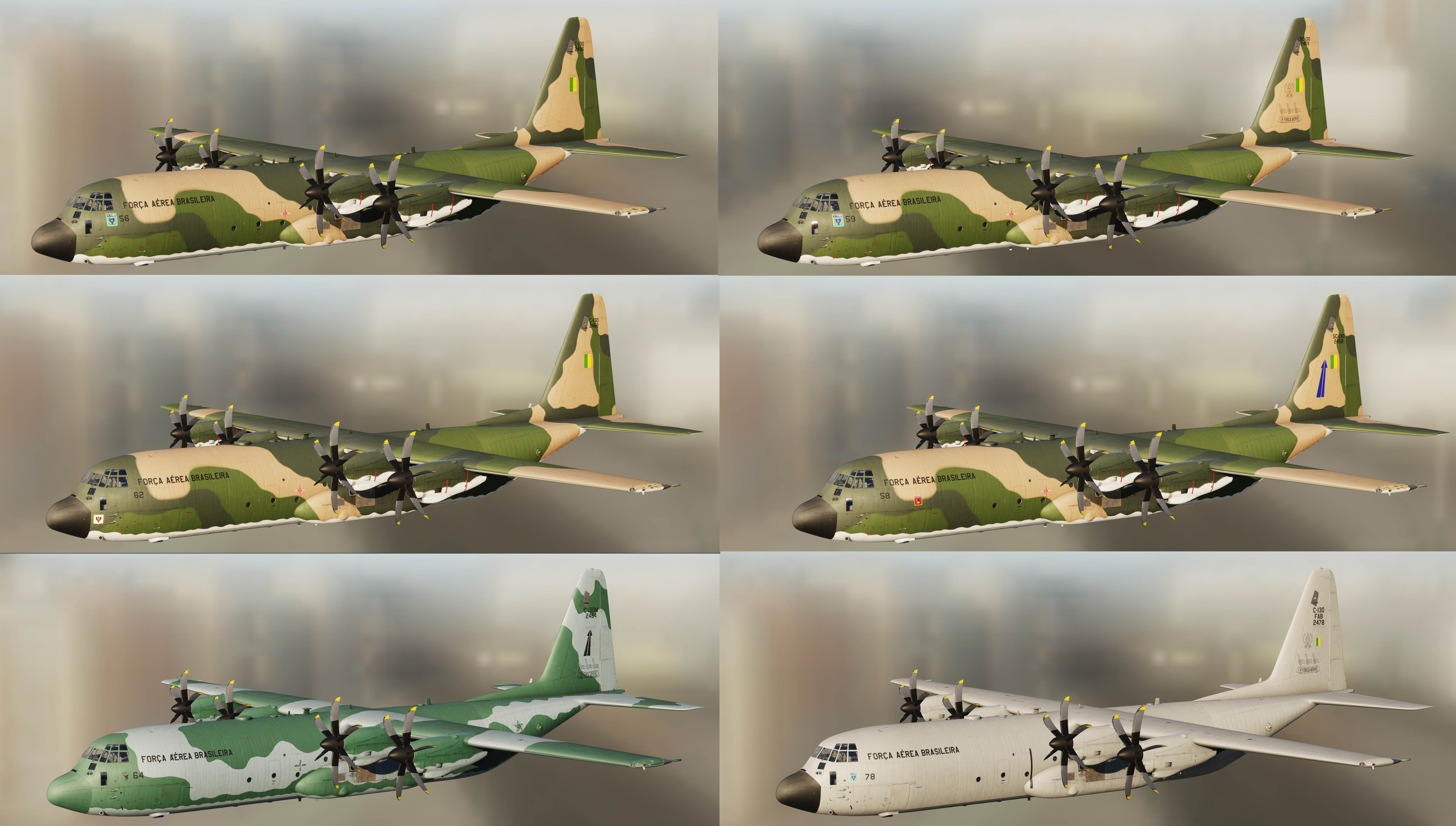 Brazilian Air Force C-130 Package (Camouflaged) (V1.0.0)