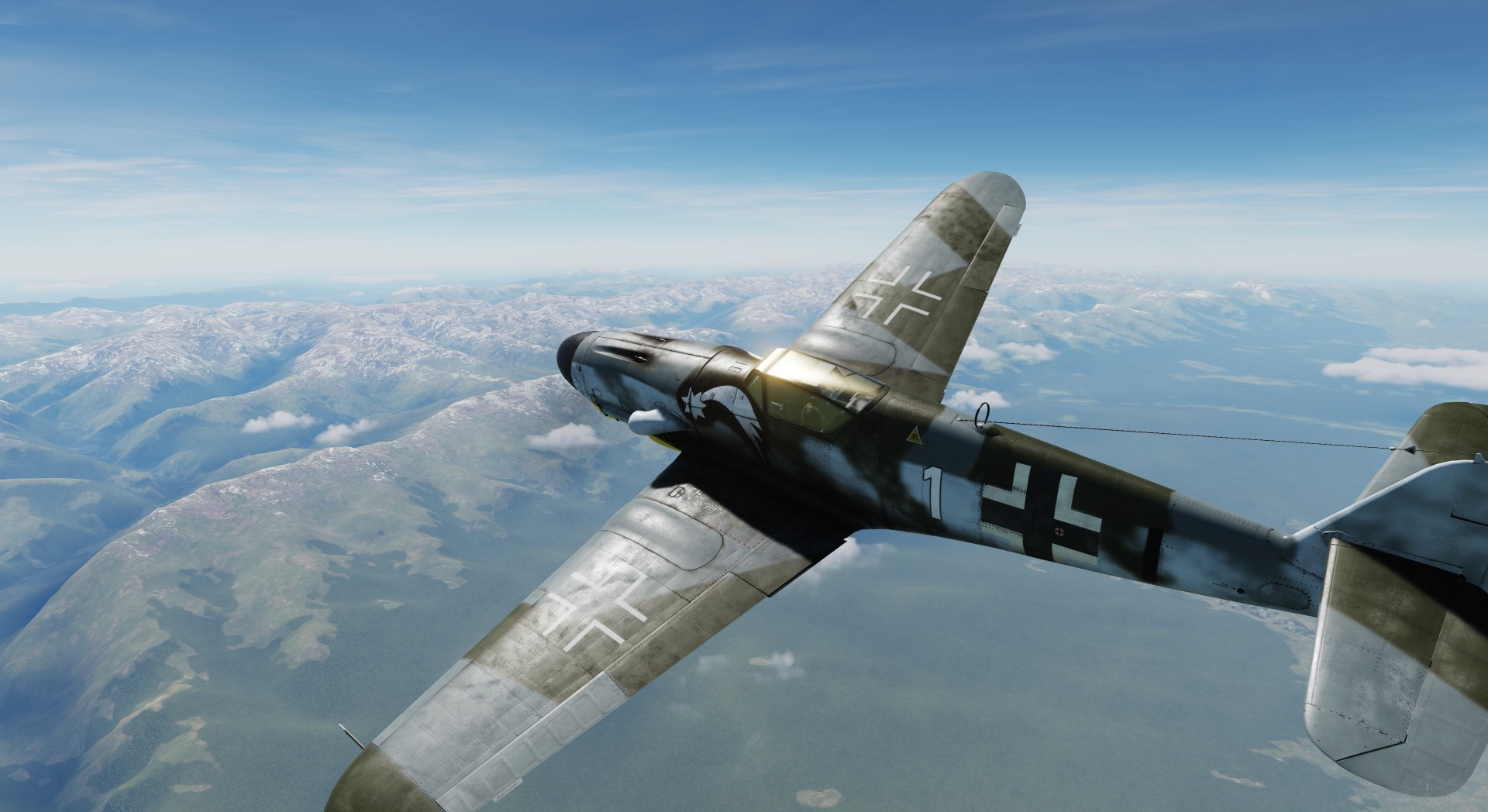  BF-109 7./JG3 Staffelkapitän Karl-Heinz Langer