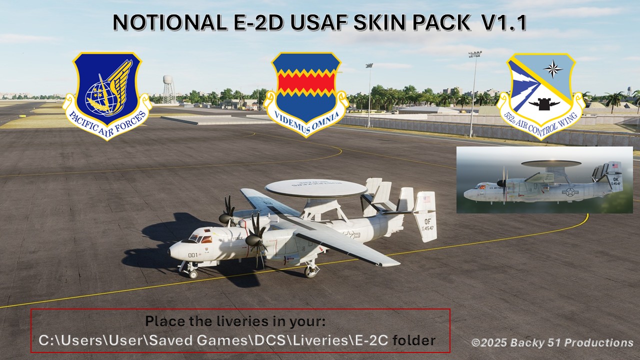 USAF E-2D SKIN PACK 1.1