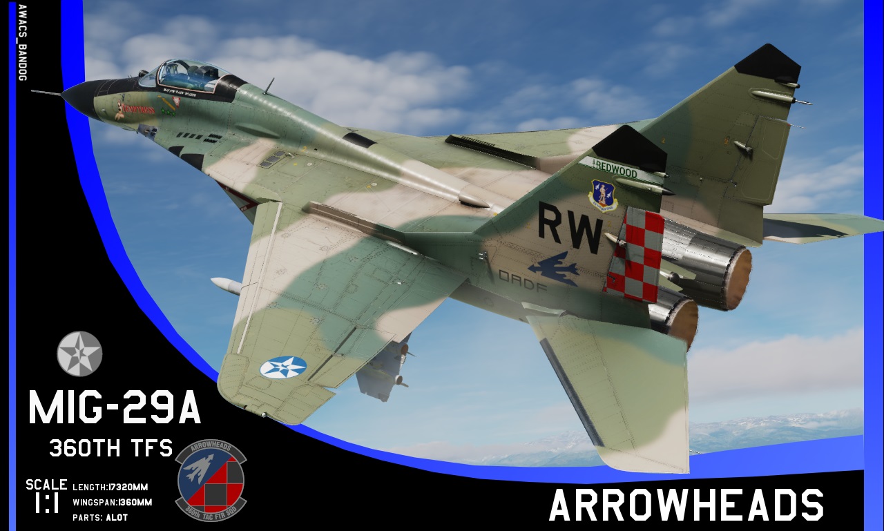 Ace Combat - 360th Tactical Fighter Squadron 'Arrowheads' Redwood Air National Guard MiG-29