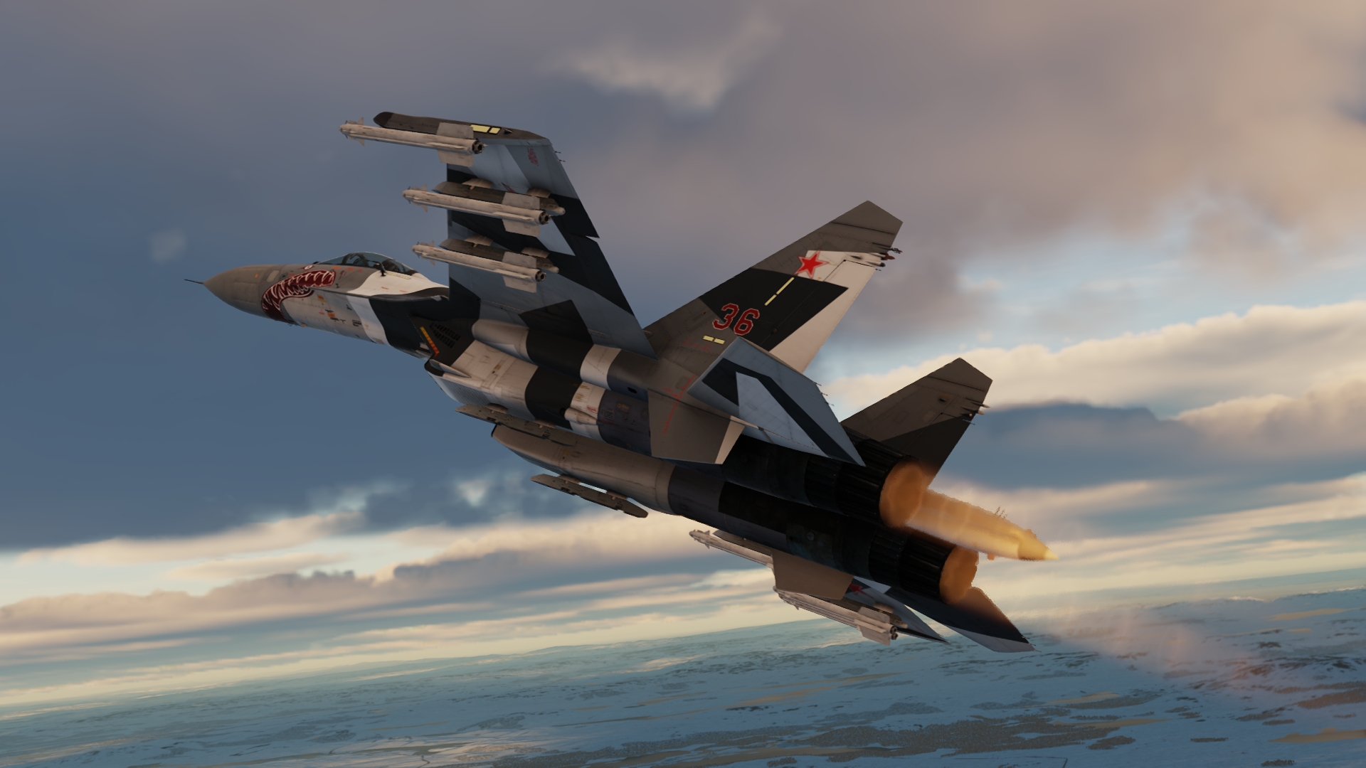 Ace combat assault horizon Andrei Markov's Su-35BM Akula (shark) skin for Su-27