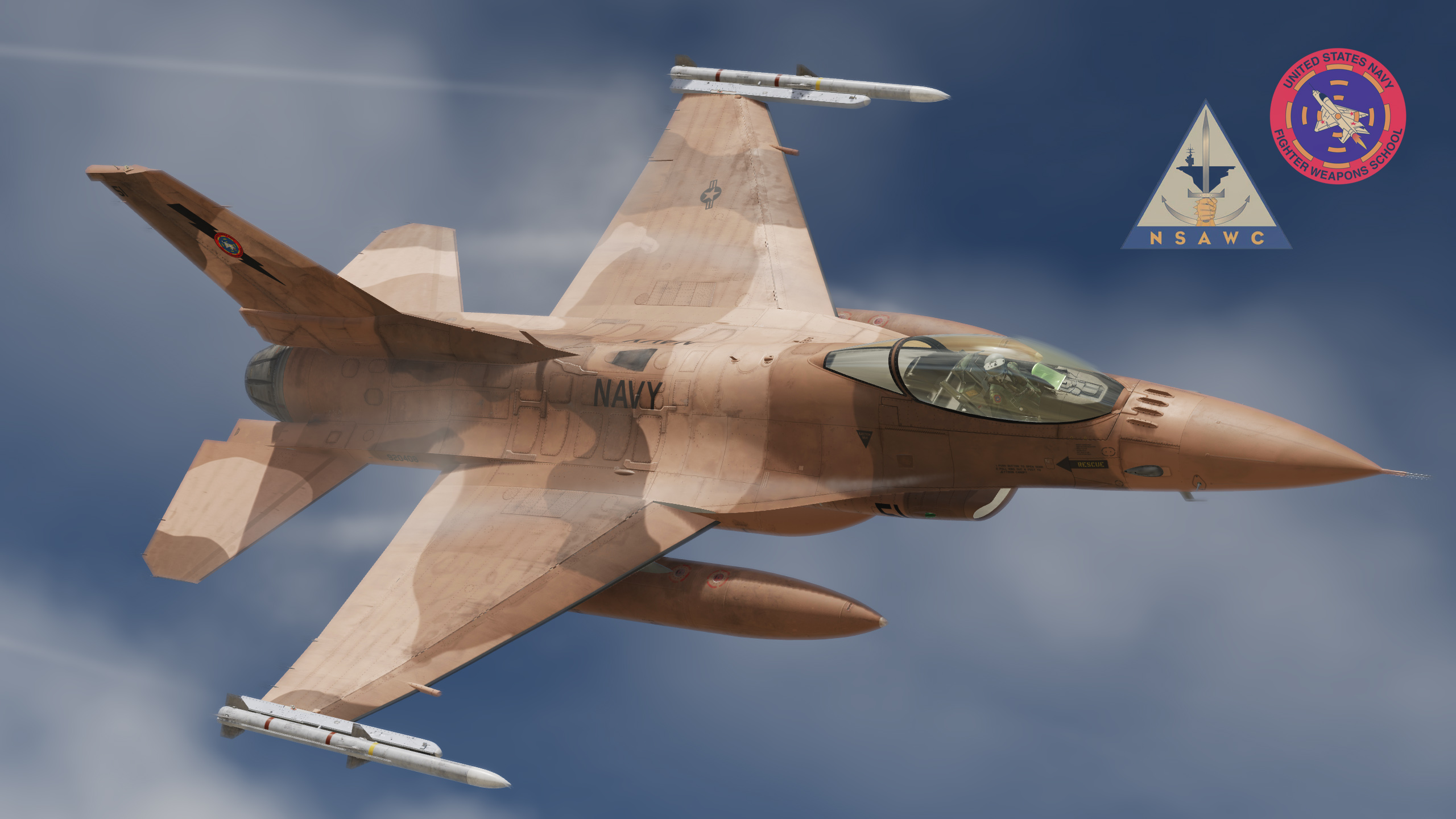 F-16A block 15 - NSAWC - Desert-Camo 51 & 52