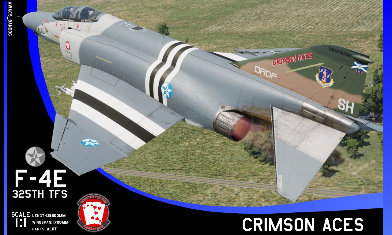 Ace Combat - 325th Tactical Fighter Squadron 'Crimson Aces' Shenandoah Air National Guard F-4E