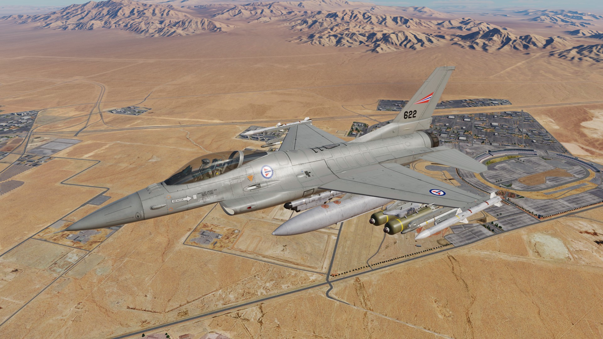 RNoAF F-16C with Dynamic Tail Numbers