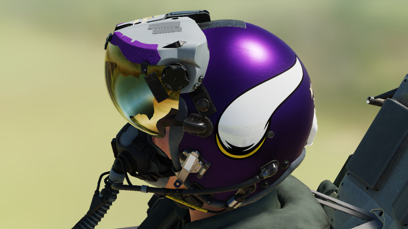 Minnesota Vikings F-16C Pilot Helmet