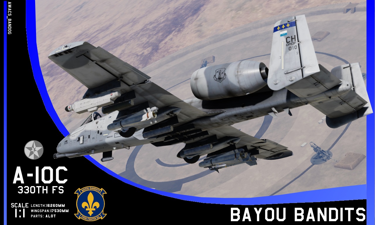Ace Combat - 330th Fighter Squadron "Bayou Bandits" Chevalle Air National Guard A-10