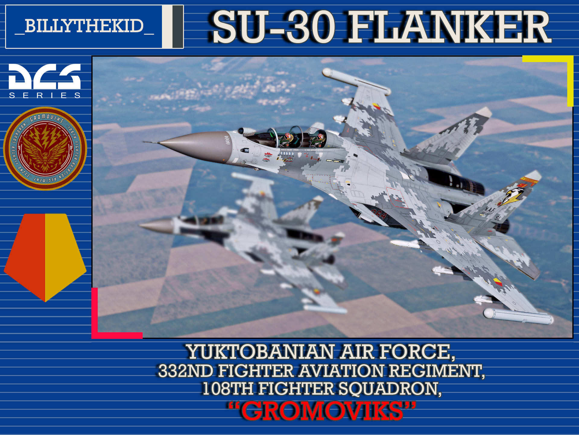 Ace Combat - Yuktobanian Air Force - 108th Fighter Aviation Regiment - 332nd Fighter Squadron "Gromoviks"