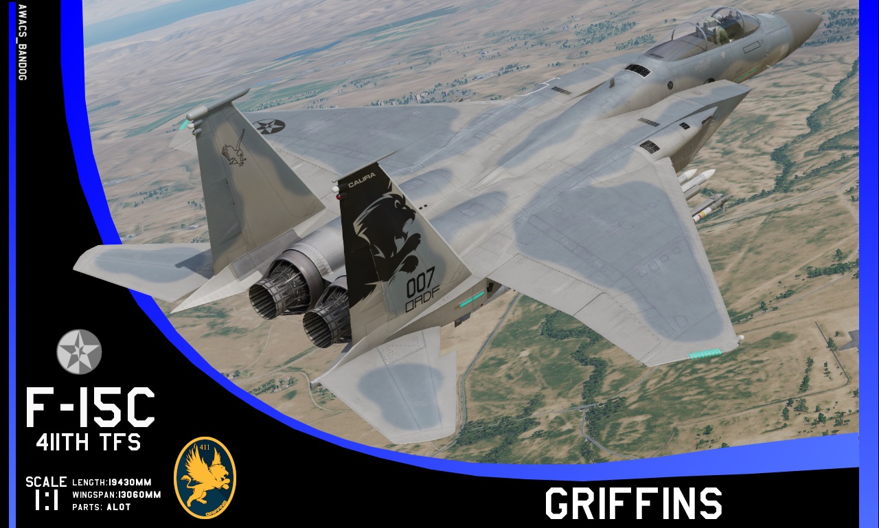 Ace Combat - 411th Tactical Fighter Squadron "Griffins" Califia Air National Guard F-15C