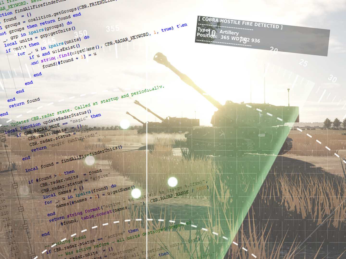 Carsten's Counter Battery Radar script - COBRA