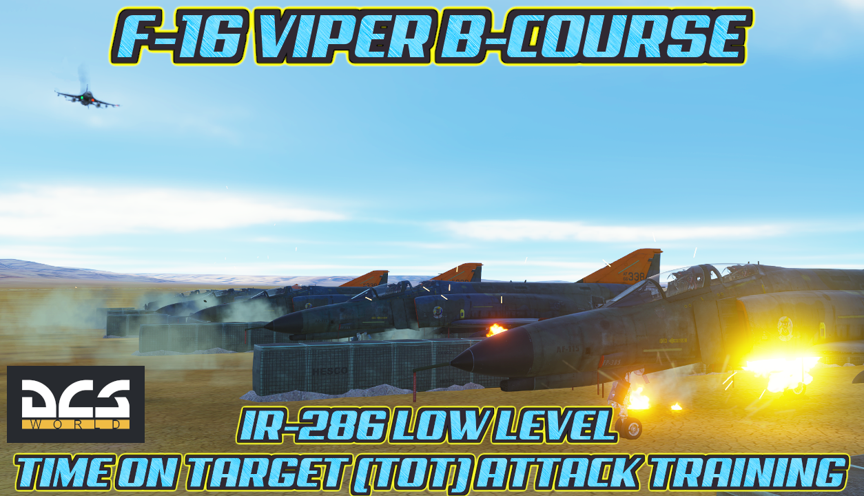 Real USAF Low Level Military Training Route (MTR) IR-286 | Time on Target Trainer w/ R-4807 Surface Attack Ranges