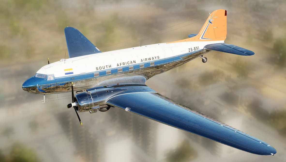 C-47 "Dakota" South African Airlines (SAA) Livery Post WWII