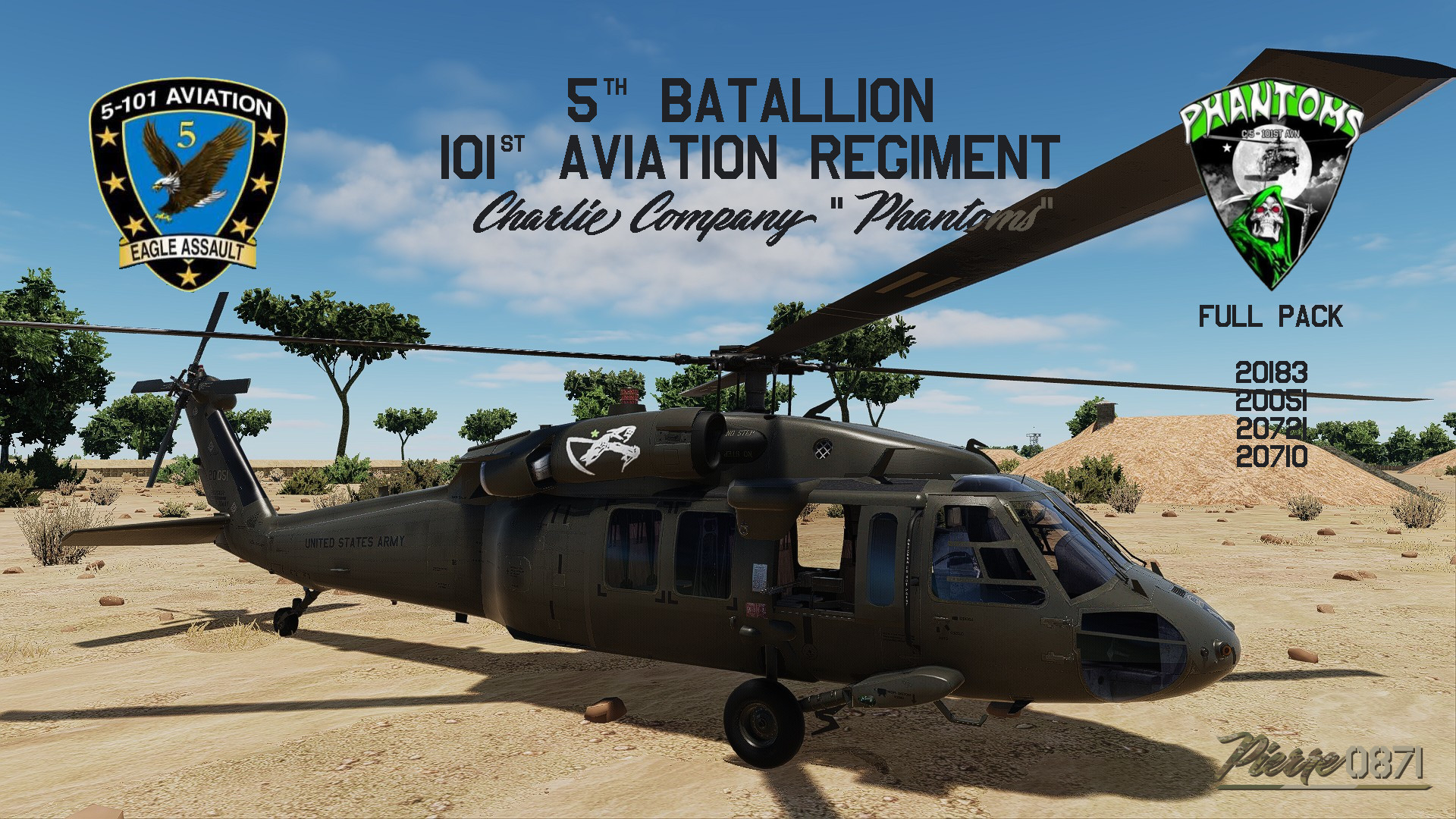 uh-60a ia 5-101st AVN C. Co "Phantoms"