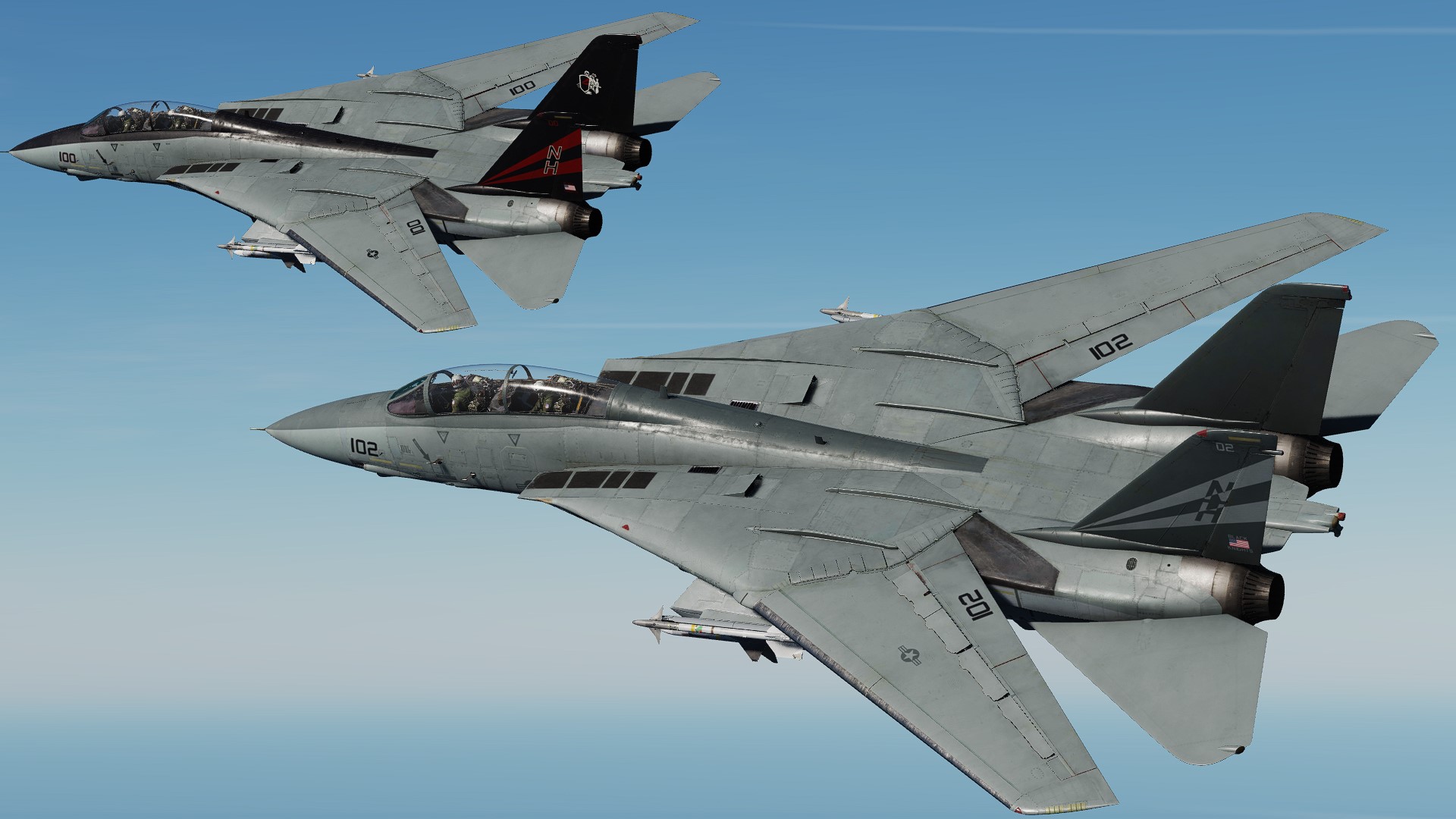 F-14A VF-154 Black Knights  2020s fictional Skin Pack 1