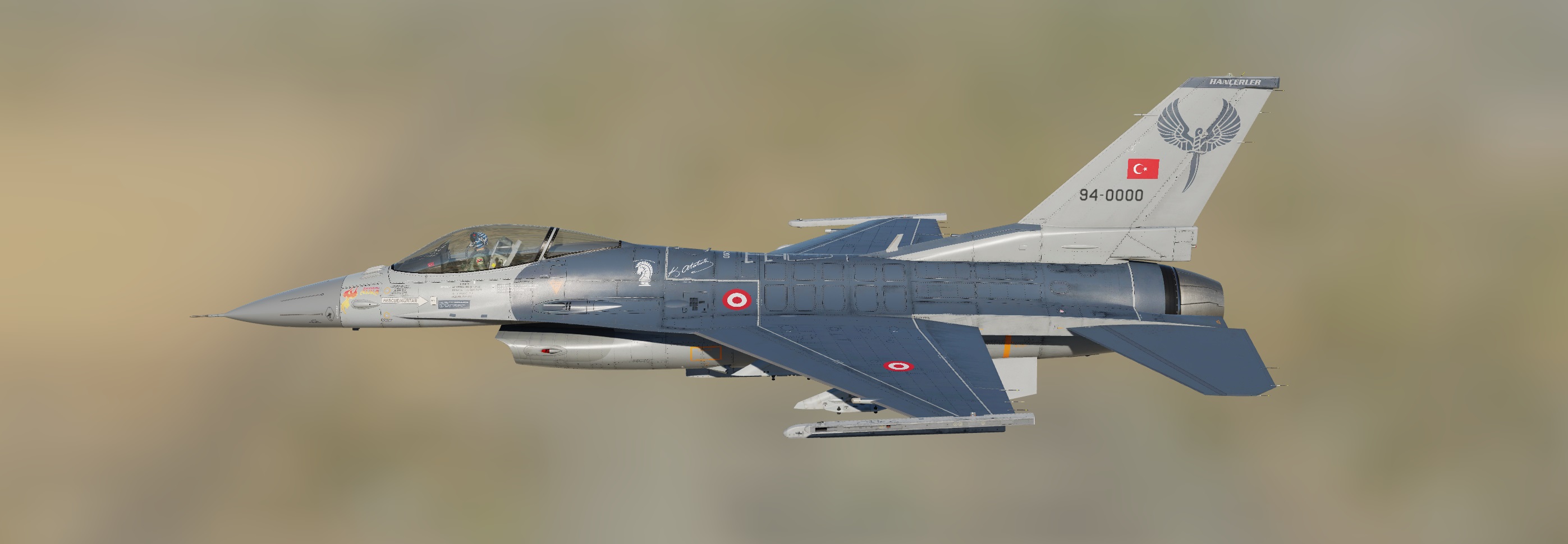 Turkish Air Force 132.Hançer Filo - Savaşan Anka - 2023_4K