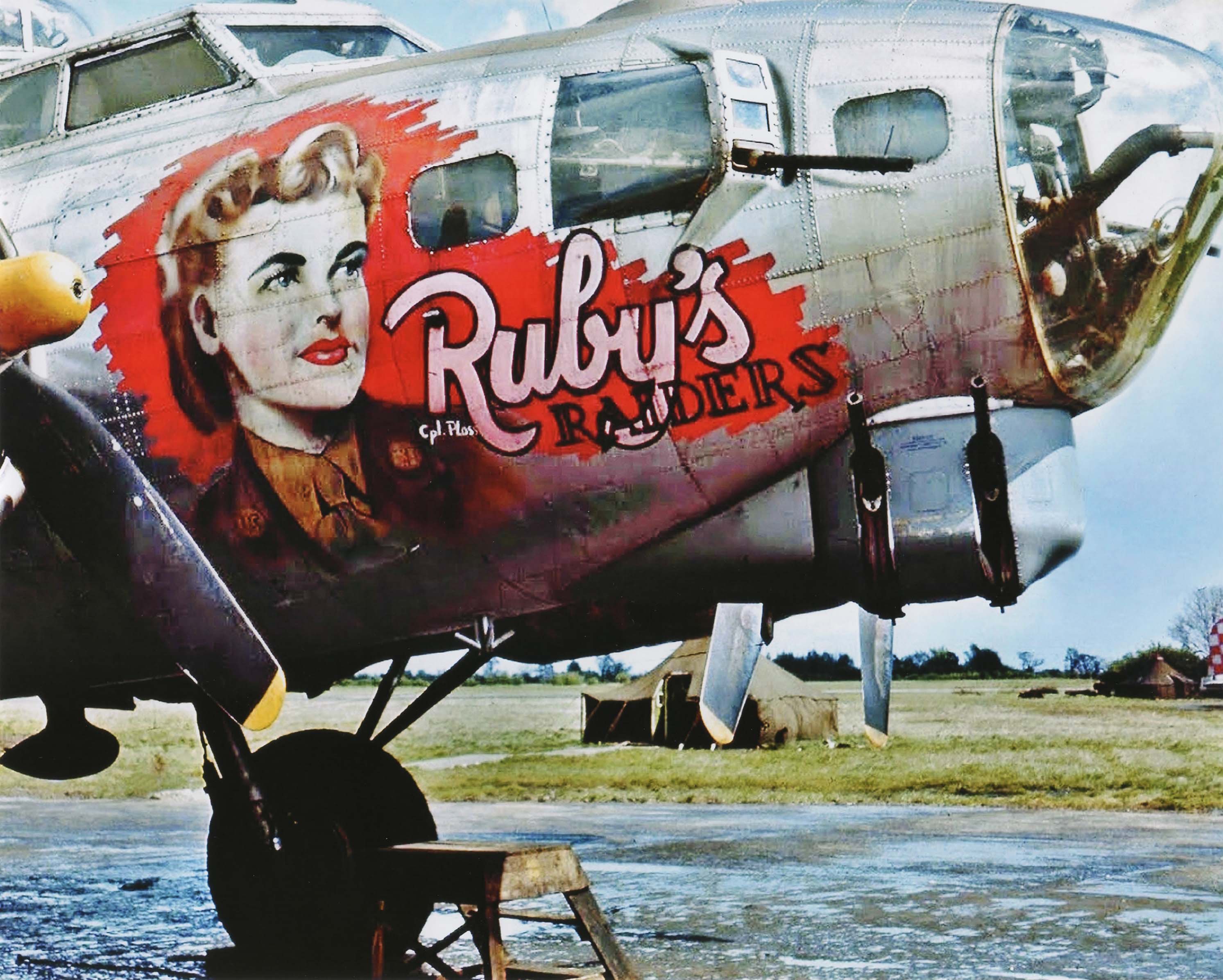 B-17G 550 BS/385th BG 44-6483 "Ruby's Raiders" 1944 - January 45 Version