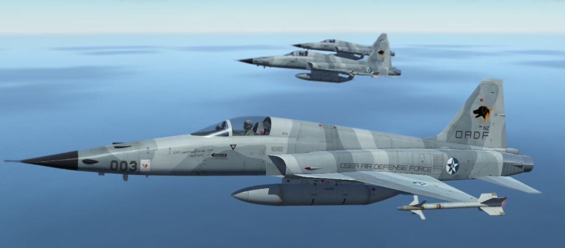 F-5E Tiger II Osean Air Defense Force Wardog Squadron Skin (ALL) From Ace Combat 5