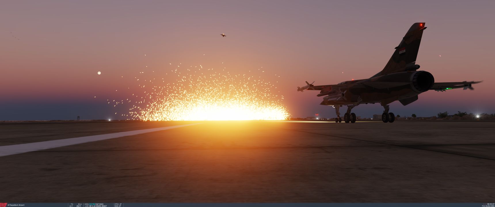 Iraq - Desert Storm - Singleplayer F-15 mission in Iraq, Runway bombing on Al Taqqadum (the night-time edit) - Part 2 of an Al Taqqadum through-the-ages series