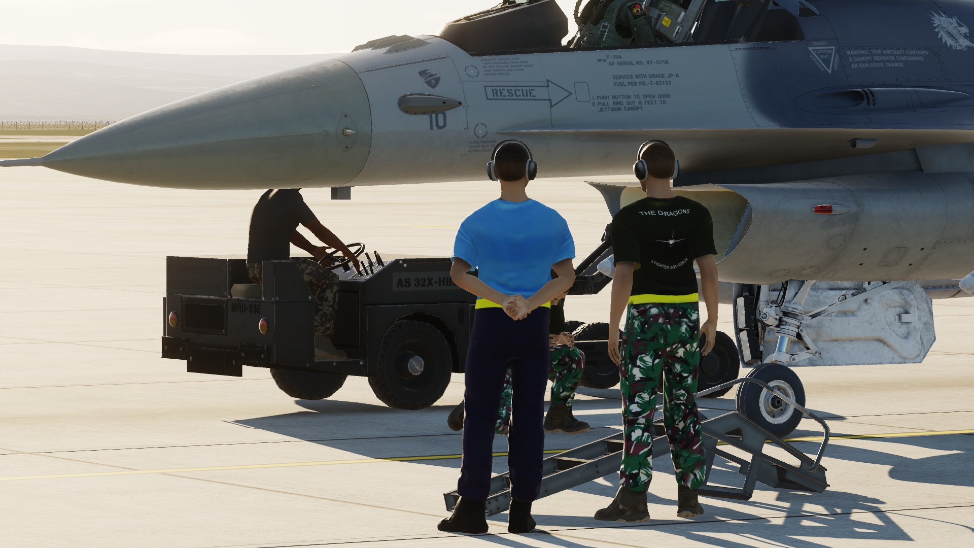 Indonesia F-16AM Ready to Taxi