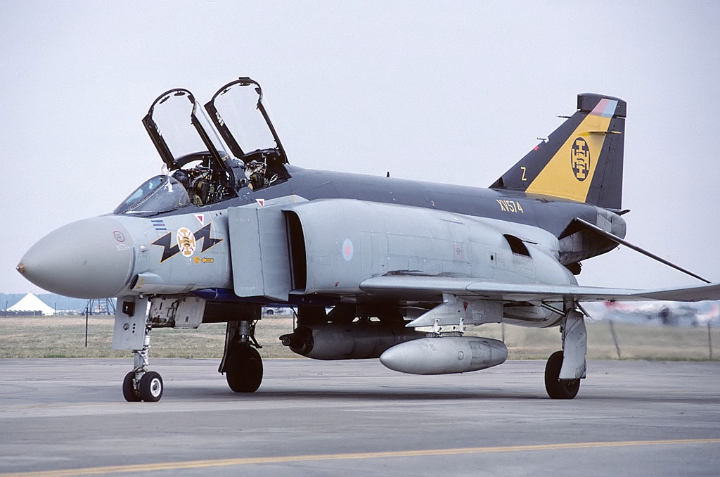 RAF 111 Sq XV574 F4-K RAF Leuchars 1989 by Fish