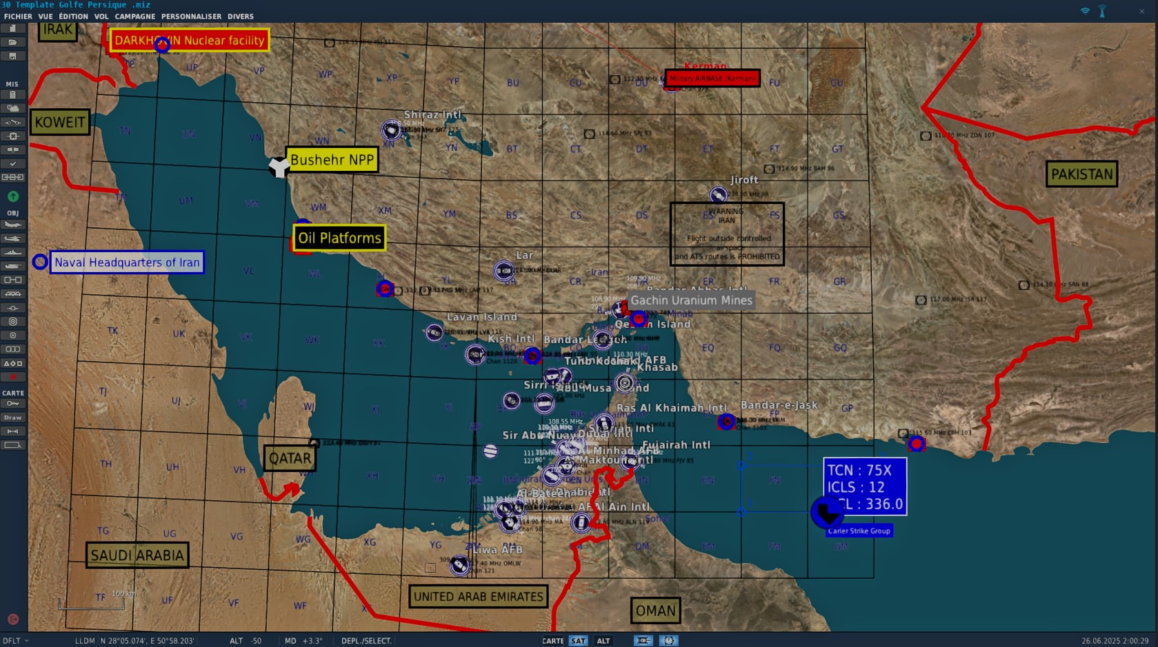 Persian Gulf for MIDNIGHT HAMMER Operation