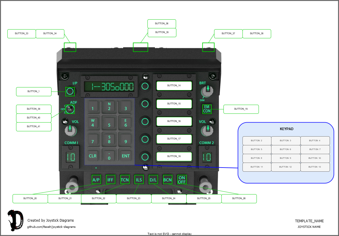 WinWing 18-UFC Unit 1 - Joystick Diagrams Template (joystick-diagrams.com)