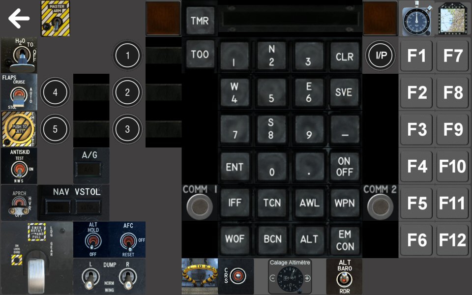 Interface déportée AV8B-NA Harrier Version 4