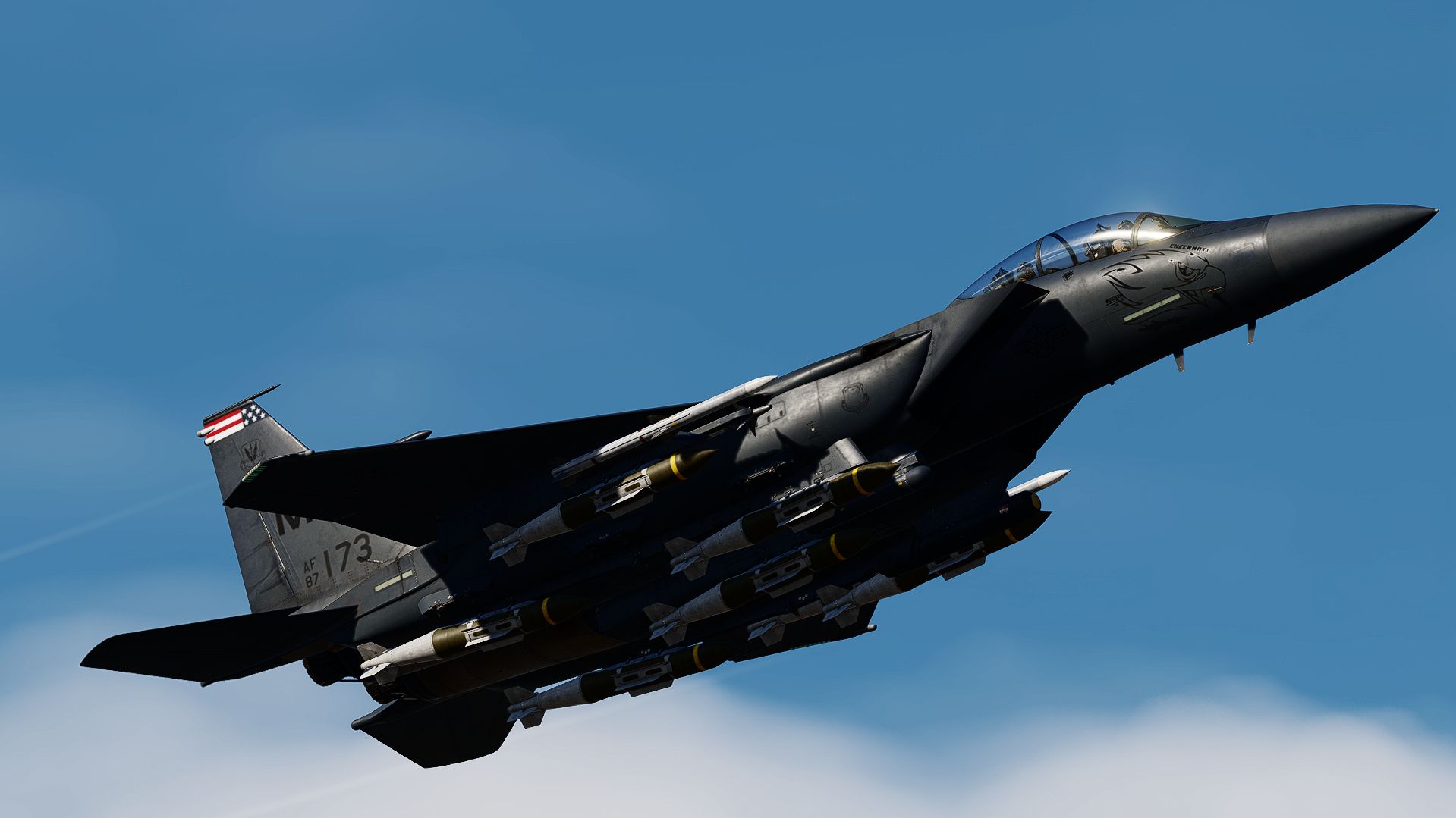 USAF 87-173 "CHECKMATE" - 389th "Thunderbolts"  - REWORKED